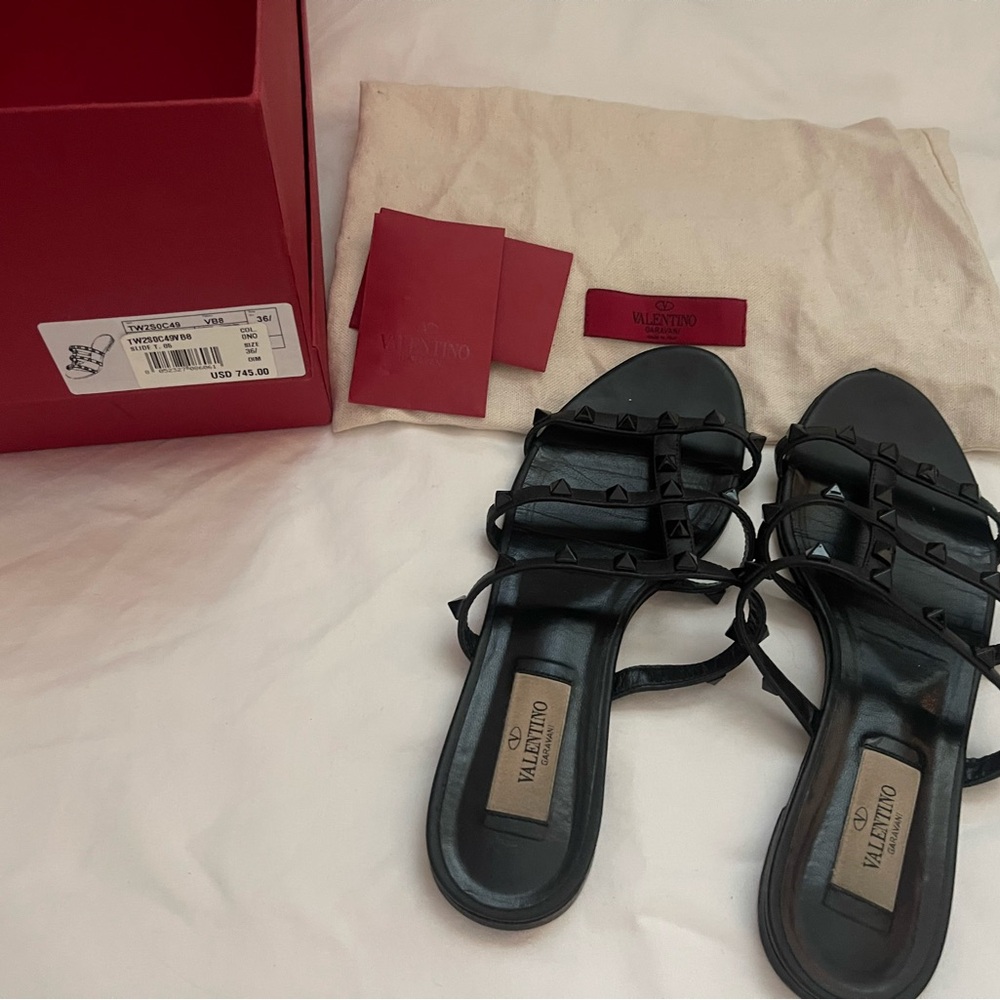 Valentino Black Strappy Women's Sandals